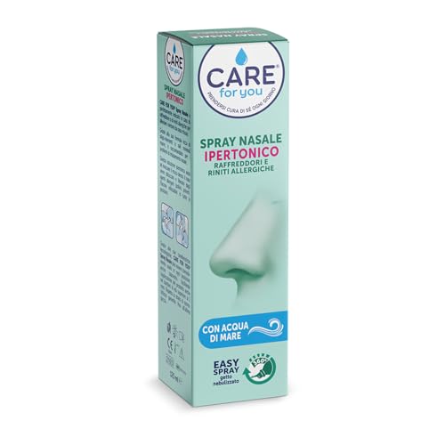 CARE For You Spray Nasale Ipertonico con Acqua di Mare, 125ml