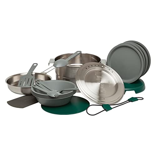 Stanley 1913 Adventure Full Kitchen Basecamp Cook Set 3,5L - Set da Cucina da Campeggio 11 Pezzi