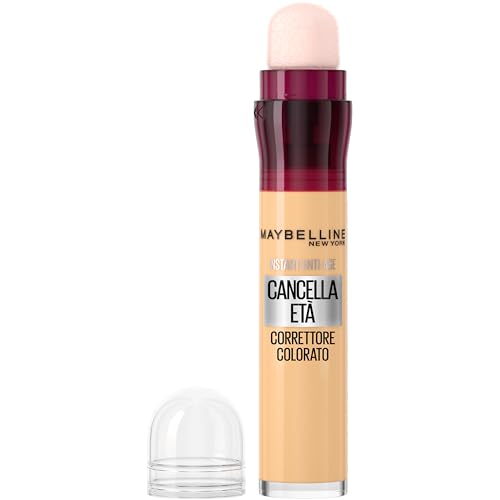 Maybelline New York Correttore Colorato Cancella Età con Bacche di Goji e Haloxyl