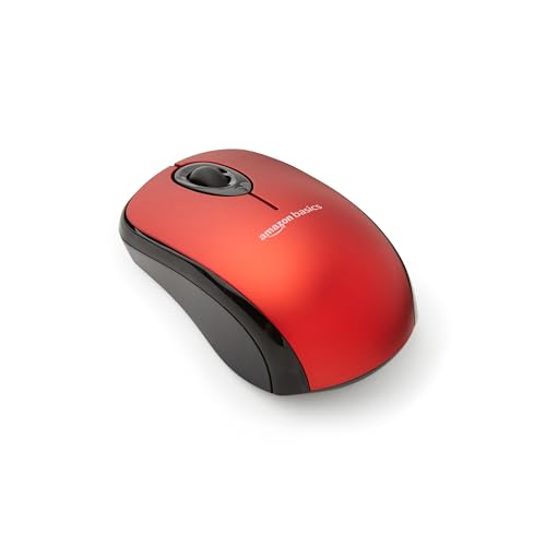 Amazon Basics Mouse Ottico Senza Fili con Ricevitore USB