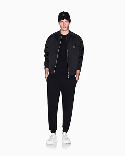 Armani Exchange Black And Gold Capsule, Patch Logo T-Shirt