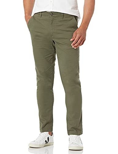 Amazon Essentials Pantaloni Casual Chino Elasticizzati dal Taglio Classico Uomo