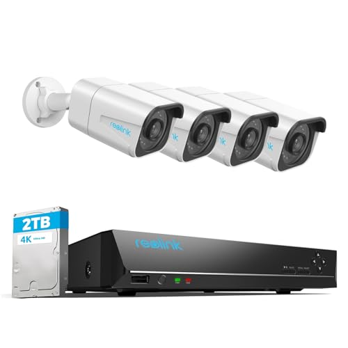 Reolink 4K PoE Kit Videosorveglianza Esterno, Rilevamento