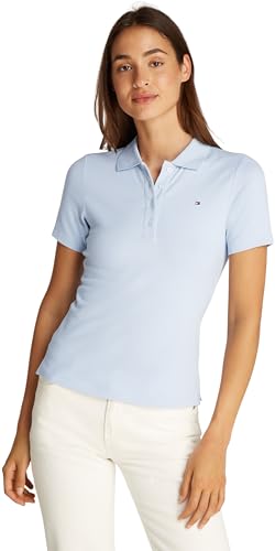 Tommy Hilfiger Donna Maglietta Polo Maniche Corte Slim Fit