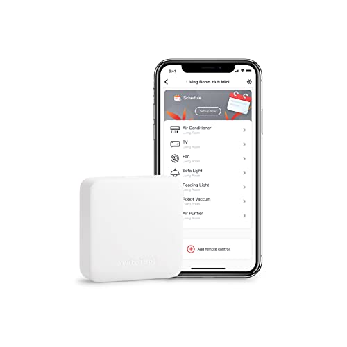 SwitchBot Hub Mini Smart Remote - Dispositivo IR, collegamento a Wi-Fi, controllo del condizionatore d'aria, compatibile con Alexa, Google Home, HomePod, IFTTT