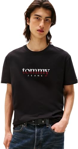 Tommy Jeans Uomo T-Shirt Maniche Corte Tee Regular Fit