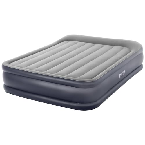 Intex - Materasso Dura-Beam Pillow Rest Deluxe Bicolore, con Pompa Elettrica Incorporata, cm