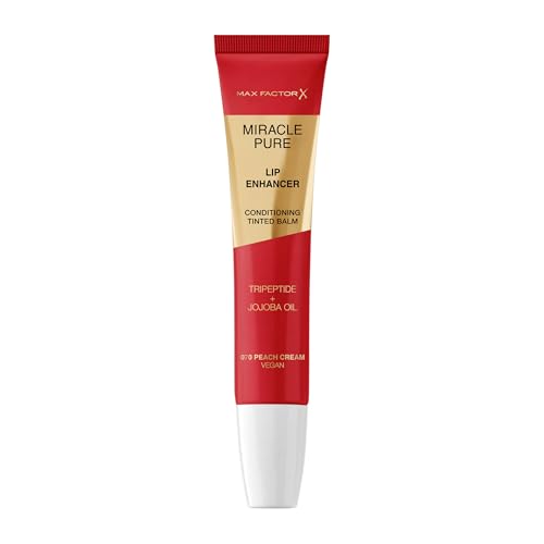 Max Factor Miracle Pure Lip Enhancer Balsamo Labbra Idratante Peach Cream, 12 ml