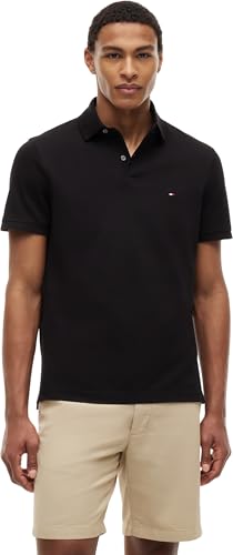Tommy Hilfiger Maglietta Polo Maniche Corte Uomo 1985 Regular Fit, Rosso