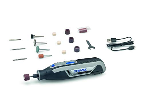 Dremel Lite 7760 Utensile Multifunzione Rotativo Cordless, Kit 15 Accessori