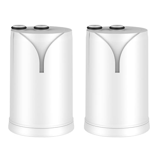 GLACIER FRESH Filtro acqua rubinetto ON TAP V (600L), compatibile con Brita On Tap Pro V-MF, Riduce il 99% di cloro, PFAS, microplastiche, metalli e cattivi odori, acqua miglior gusto (