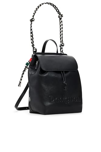 Desigual Zaino Half Logo Luena Backpack Nero