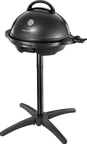 George Foreman Barbecue Elettrico 2 in 1 Grill da Tavolo e Pedistallo