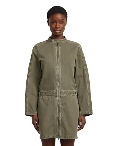 G-Star Moto Mini Dress LS Donna Marrone Turf