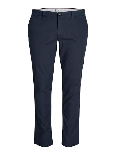 Jack & Jones Plus JPSTMARCO JJDAVE LC Noos Pls Pantaloni Chino Uomo, Navy Blazer