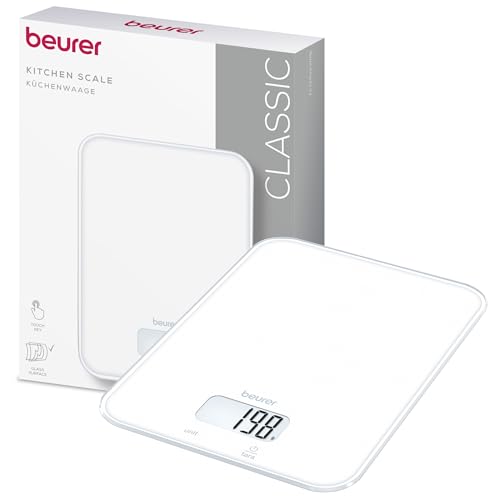 Beurer KS 19 Pure White Bilancia da Cucina Digitale, 5 kg