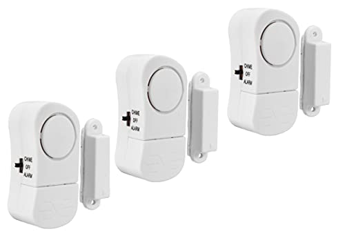 Electraline Allarme Perimetrale Wireless Sensore Porte e Finestre, Confezione da 3