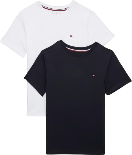 Tommy Hilfiger T-Shirt Bambino Confezione da 2 Maniche Corte Scollo Rotondo
