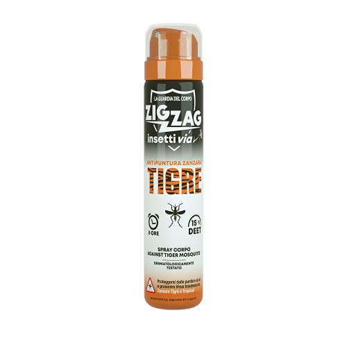ZIG ZAG Insettivia Spray Corpo Repellente Zanzare Tigre 75 ml