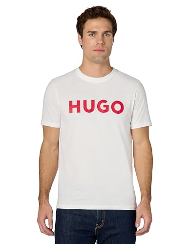 Hugo Boss T-Shirt da Uomo a Maniche Corte con Logo Stampato
