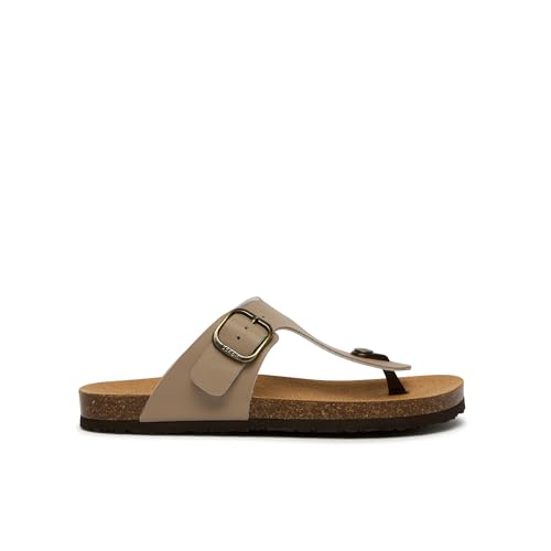 Scholl Jackie Sandali Infradito Donna Beige Scuro