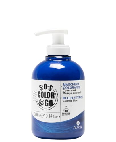 ALAMA Professional S.O.S Color&Go Maschera Colorata Blu Elettrico