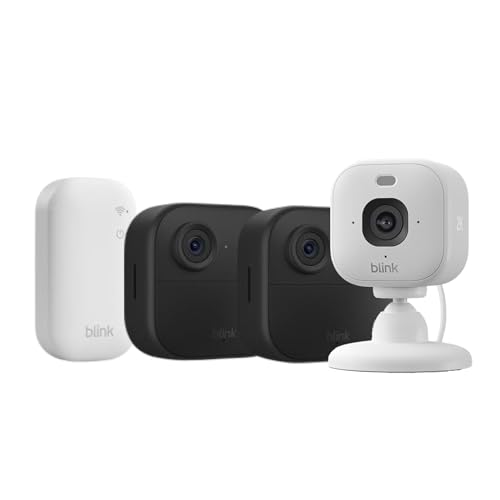 Blink Outdoor 4 + Videocamera Mini 2K+ con Modulo di sincronizzazione