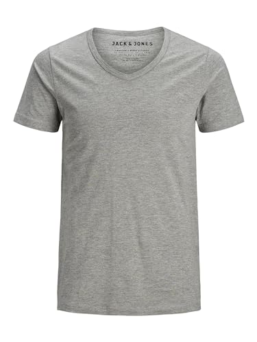 Jack & Jones Jones Maglietta Manica Corta Uomo Grigio Light Grey Melange