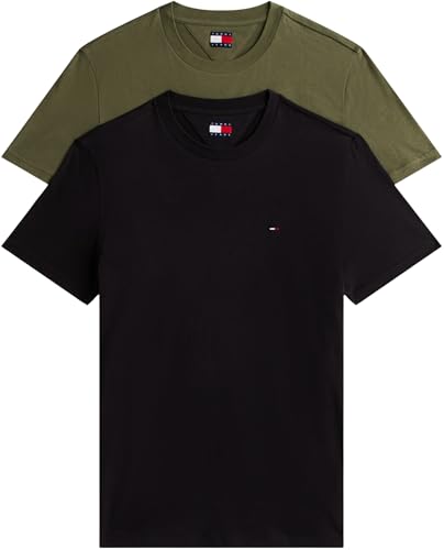 Tommy Jeans Tjm Xslim 2pack Jersey Tee Ext Dm0dm20687, Maglietta a Maniche Corte Uomo, B