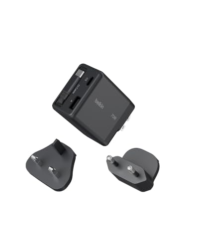 Belkin UltraCharge Caricabatteria USB-C 70 W con cavo retrattile e porta USB-C