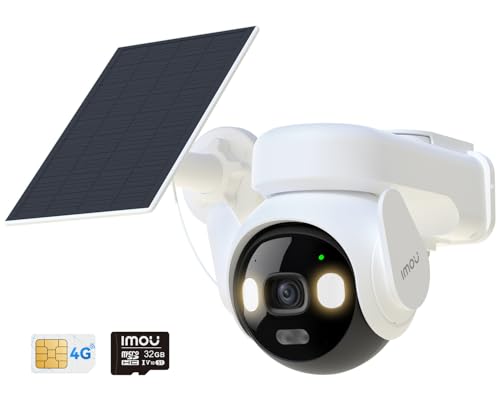 Imou 5MP 4G LTE Telecamera Esterna Senza Fili con Pannello Solare
