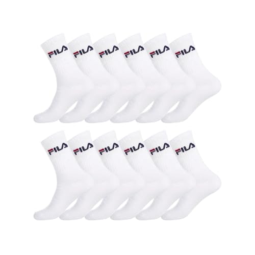 FILA Calzini Uomo Sportivi Traspiranti, Set da 12 Paia