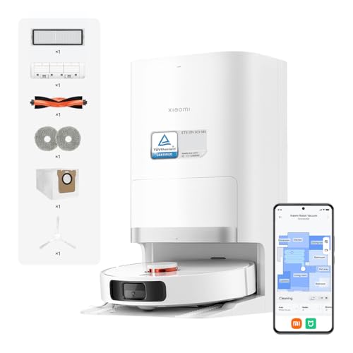 Xiaomi Robot Vacuum X20+ Aspirapolvere Lavapavimenti con Stazione All-in-One 6000 Pa