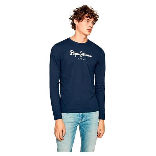 Pepe Jeans London Eggo Long N Maglietta uomo manica lunga Navy