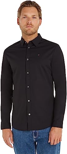 Tommy Jeans Tjm Original Stretch Shirt Dm0dm04405, Camicia a Maniche Lunghe Uomo