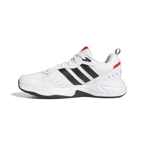 adidas Strutter Scarpe Uomo, Bianco/Nero/Rosso