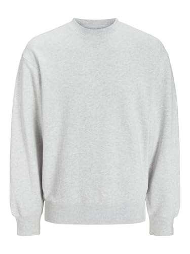 Jack&Jones Jjecharge Felpa Uomo Melange Bianco