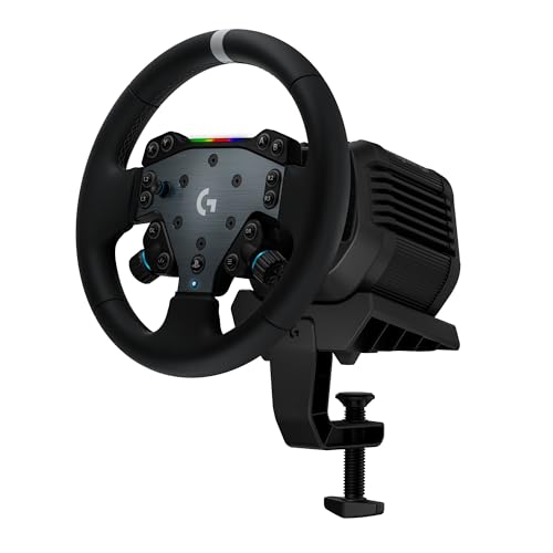 Logitech G RS50 Set Corsa Simulazione 3 Pezzi Base Volante 8 Nm RS Wheel Hub 13 Pulsanti RS Round Wheel 28 cm