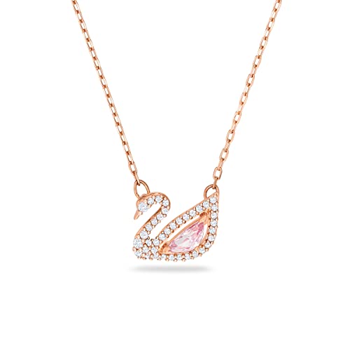 Swarovski Dazzling Swan, Cigno, Rosa, Placcato color oro rosa