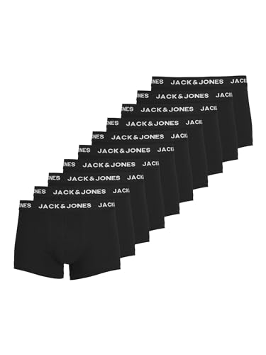 JACK & JONES Jacsolid Boxer Uomo in Cotone, Confezione da 10