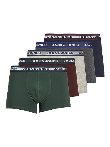 Jack & Jones - Boxer da uomo, confezione da 3 pezzi, in misto cotone