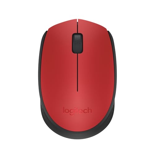 Logitech M171 Mouse Wireless Rosso