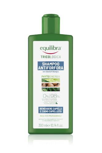Shampoo Antiforfora Equilibra con Attivo da Lichene, Yogurt, Aloe Vera, Argan e Cheratina Vegetale, 300 ml