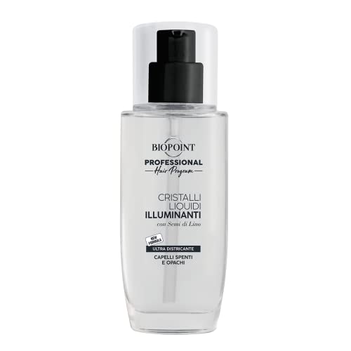 Biopoint Professional Hair Program - Cristalli Liquidi Illuminanti, con Semi di Lino, per Capelli Spenti e Opachi, Capelli Morbidi e Lucenti, 75ml