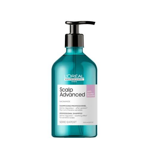 L'Oréal Professionnel Paris Shampoo Lenitivo, Per Cuoio Capelluto Sensibile, Per Capelli Luminosi e Setosi, Con Niacinamide, Anti-Discomfort, Scalp Advanced