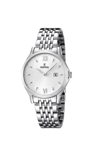Festina Orologio Donna Analogico Acciaio Inossidabile Argentato