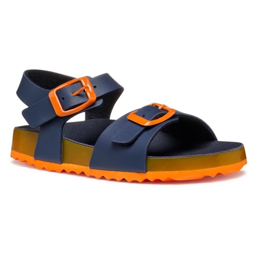 Geox J GHITA BOY C Sandalo Bambino Navy/Orange