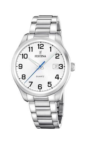Festina Orologio Uomo Analogico in Acciaio Inossidabile 316L