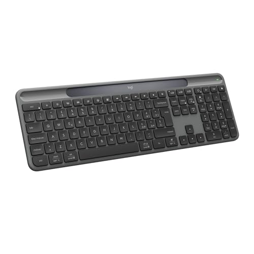 Logitech Signature Slim Solar+ Tastiera Wireless Grafite