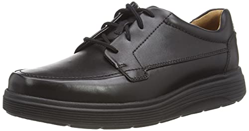 Clarks Un Abode Ease Uomo Scarpa Pelle Nera
